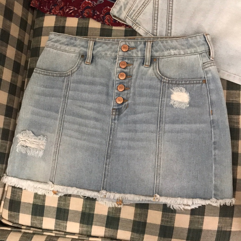 Light Denim Skirt